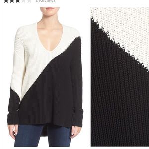 Trouve color block sweater